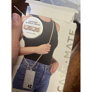Case-Mate Phone Crossbody Adjustable Smartphone - Gold Charm Open Box